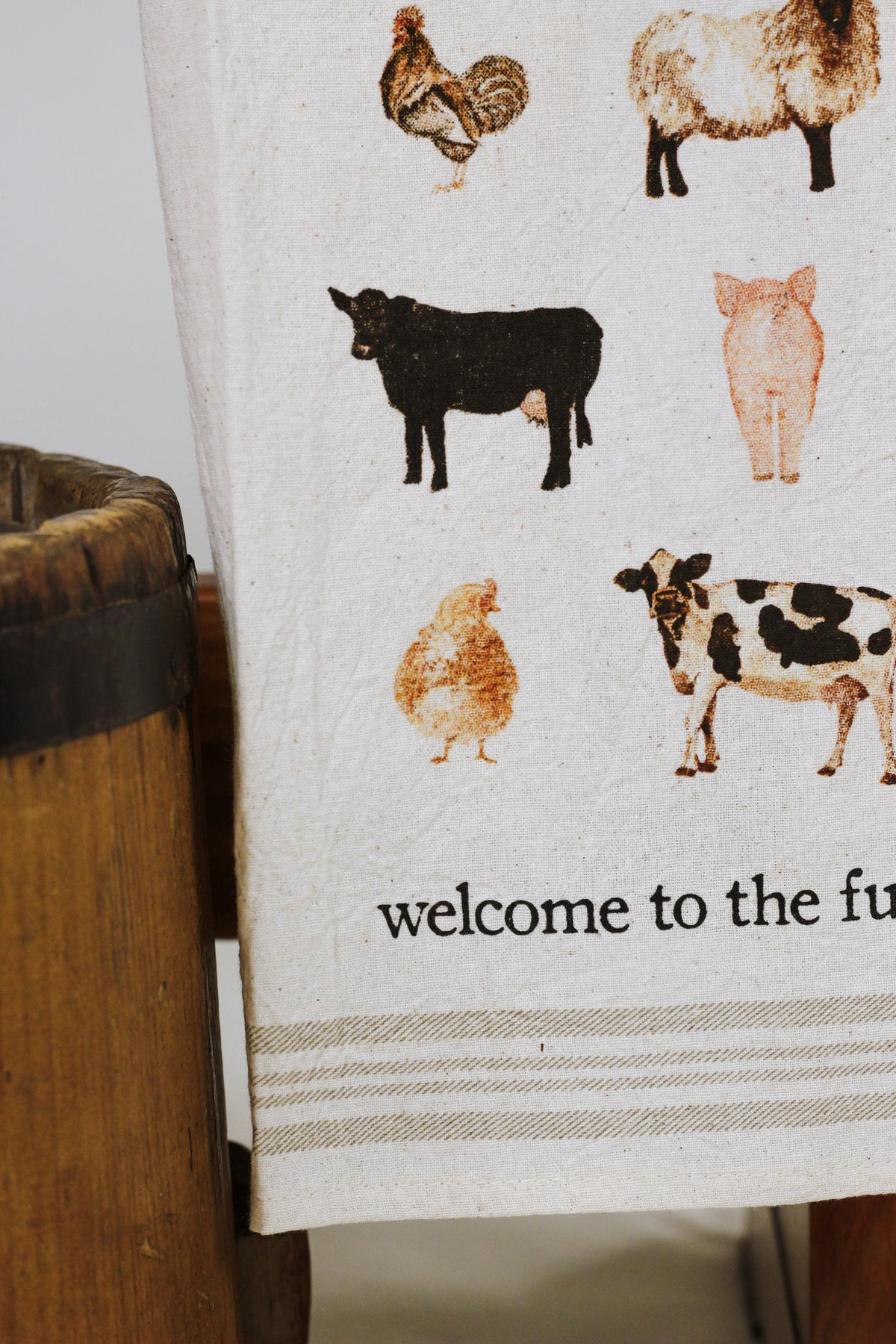 Welcome Farm Animal Towel