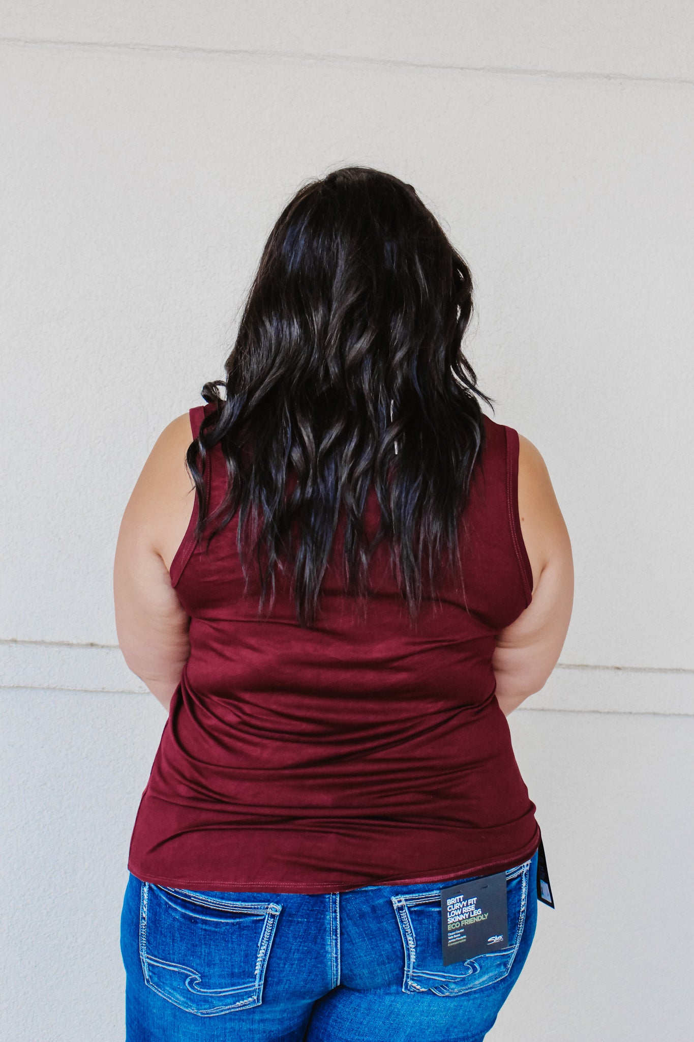 Made For Everything Burgundy Tank