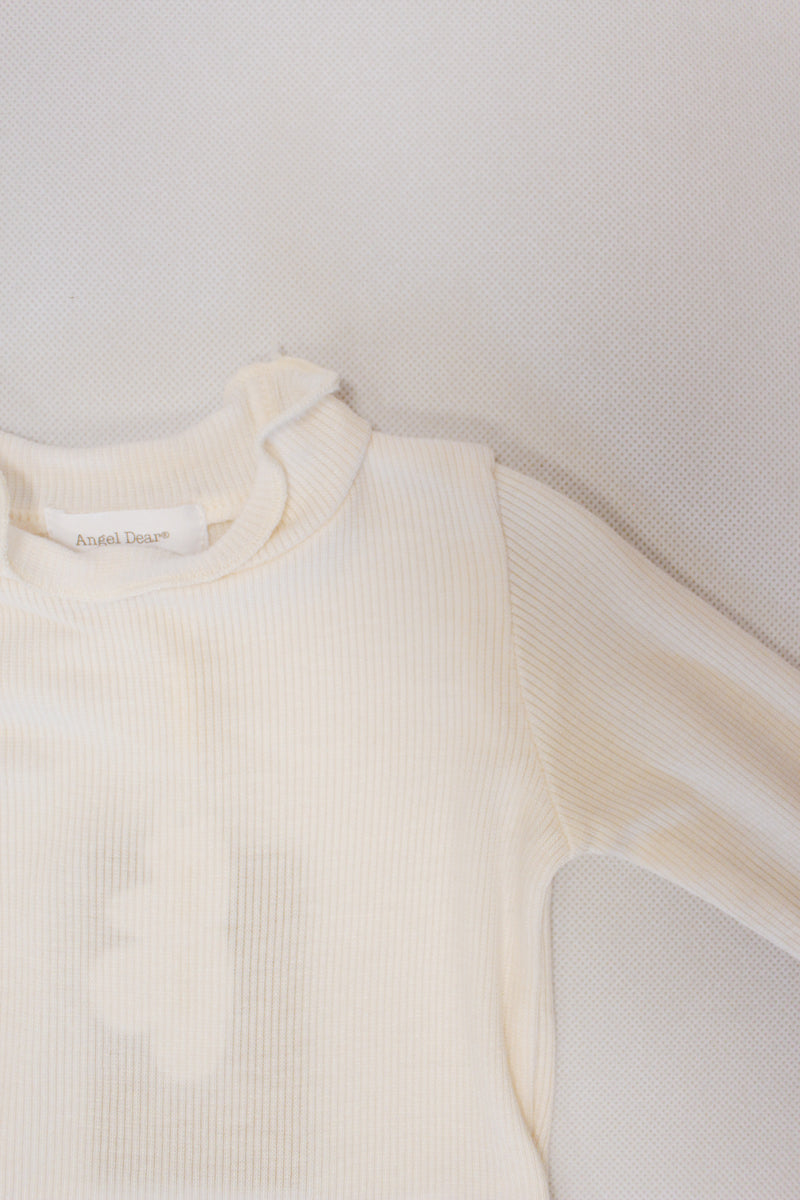 Baby-Toddler White Turtle Neck Top