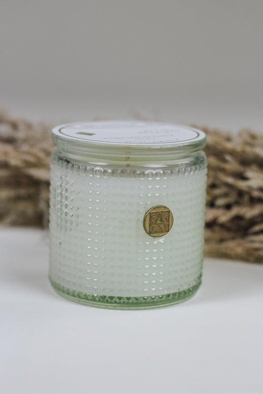 The Smell of Gardenia Textured Glass Candle