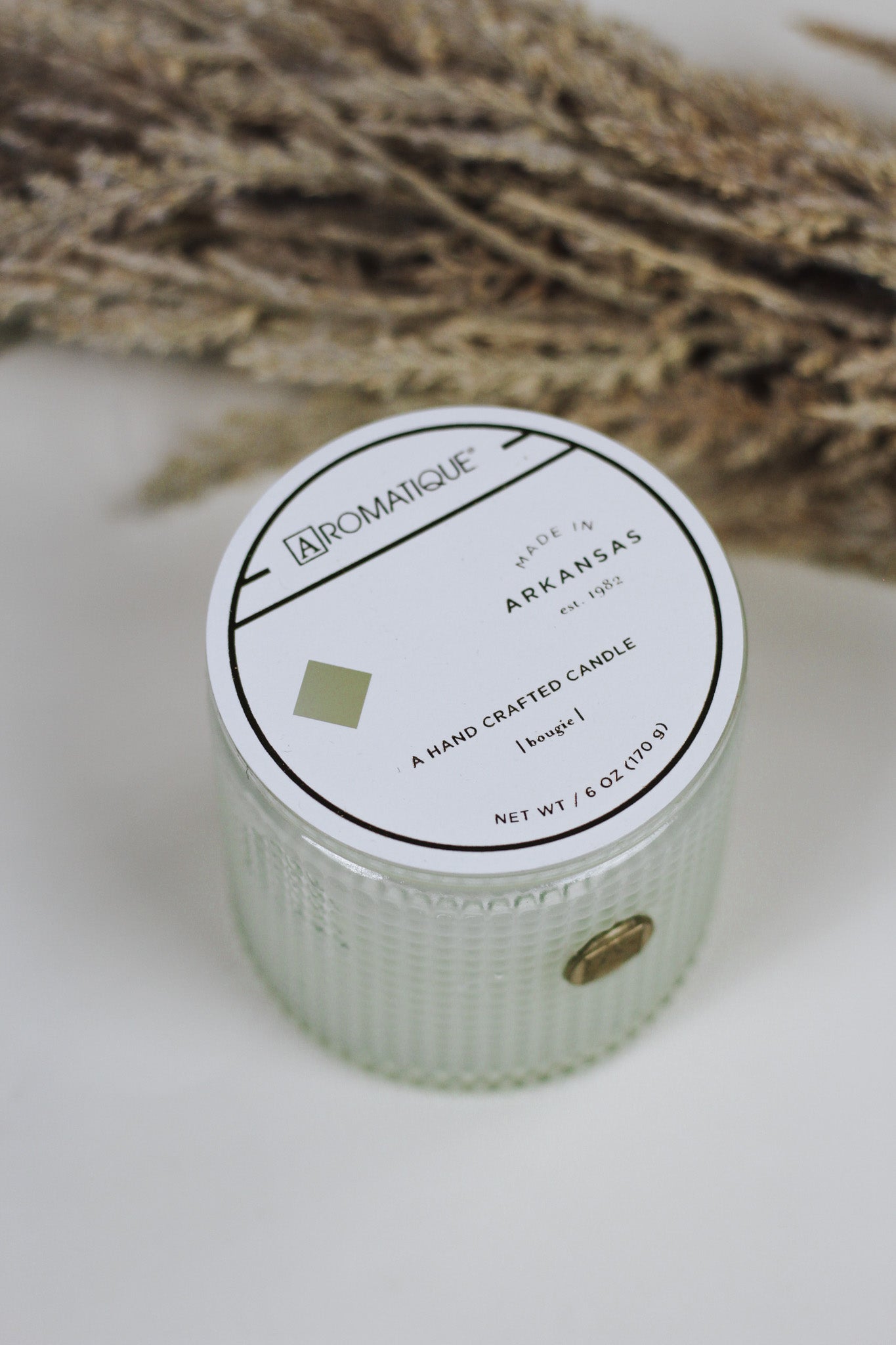 The Smell of Gardenia Textured Glass Candle