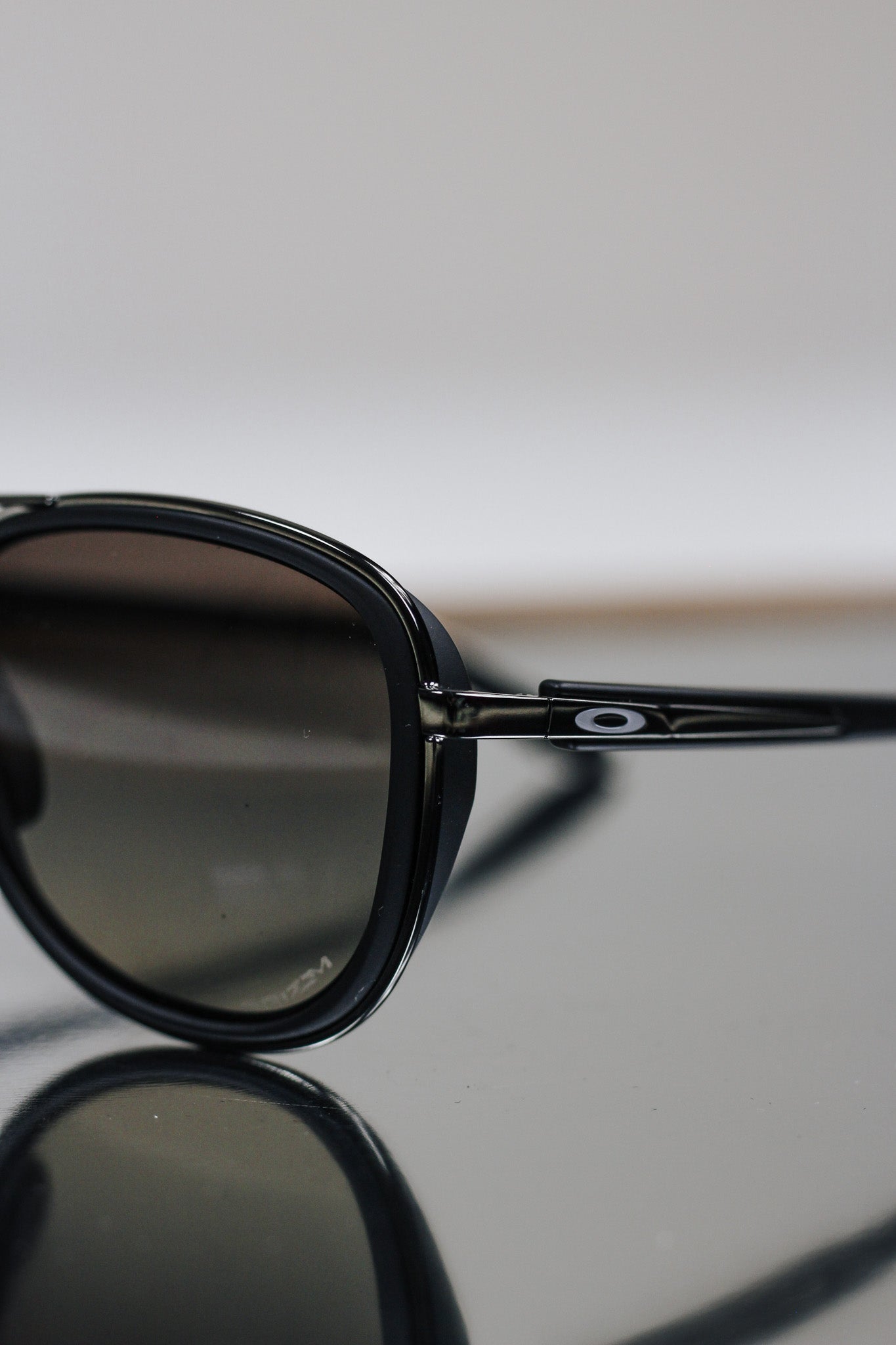 Black & Grey Split Time Sunglasses By Oakley
