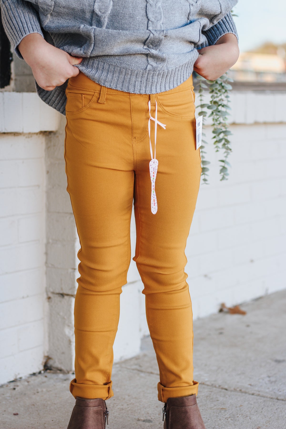 Youth Mustard Skinny Jeans