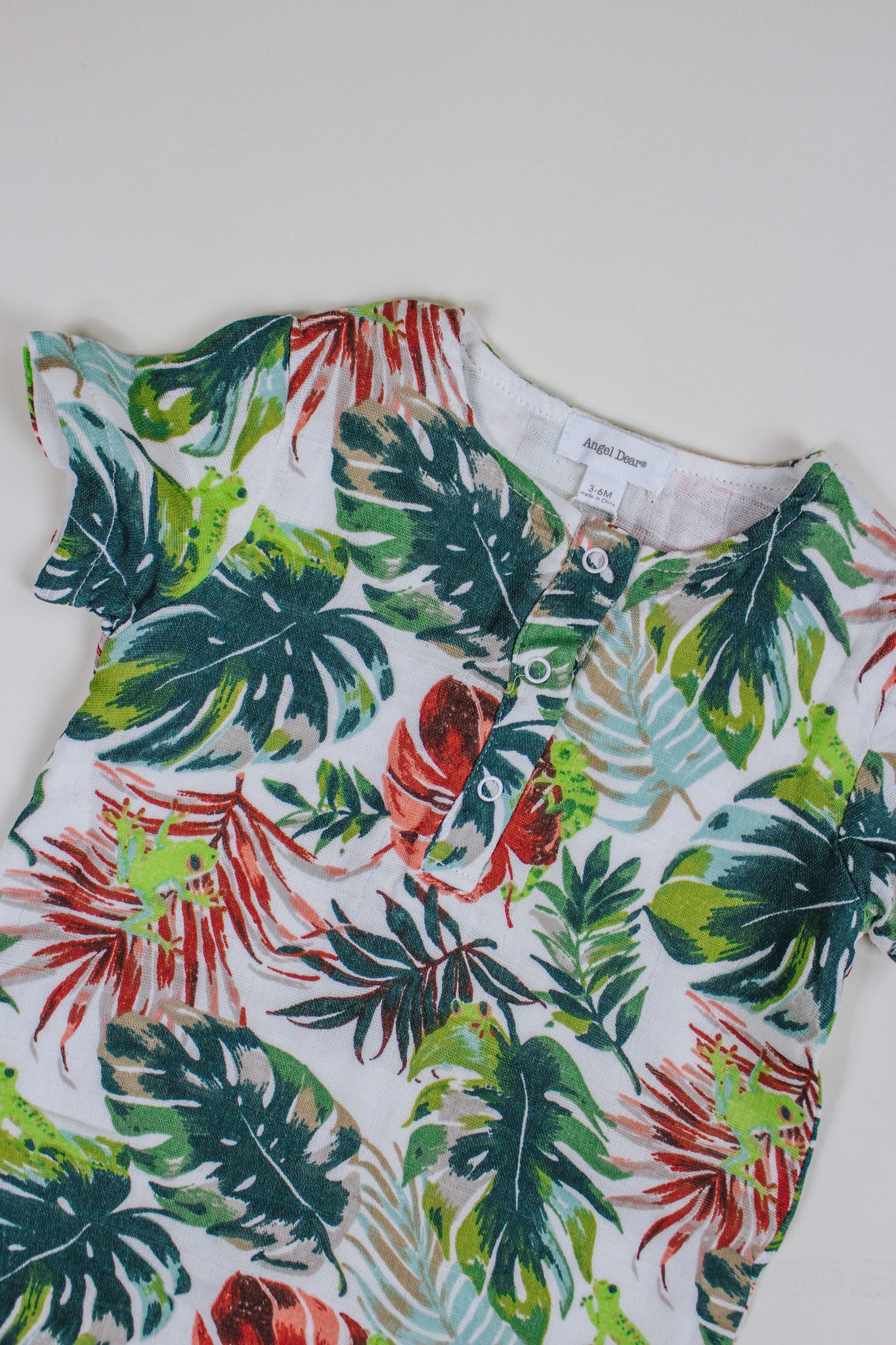 Tropical Tree Frogs & Friends Baby Romper