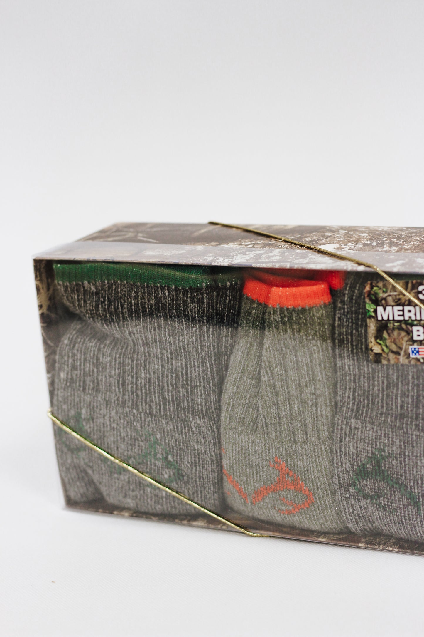 Realtree Gift Box Merino Wool Camo Boot Socks 3 Pair Pack