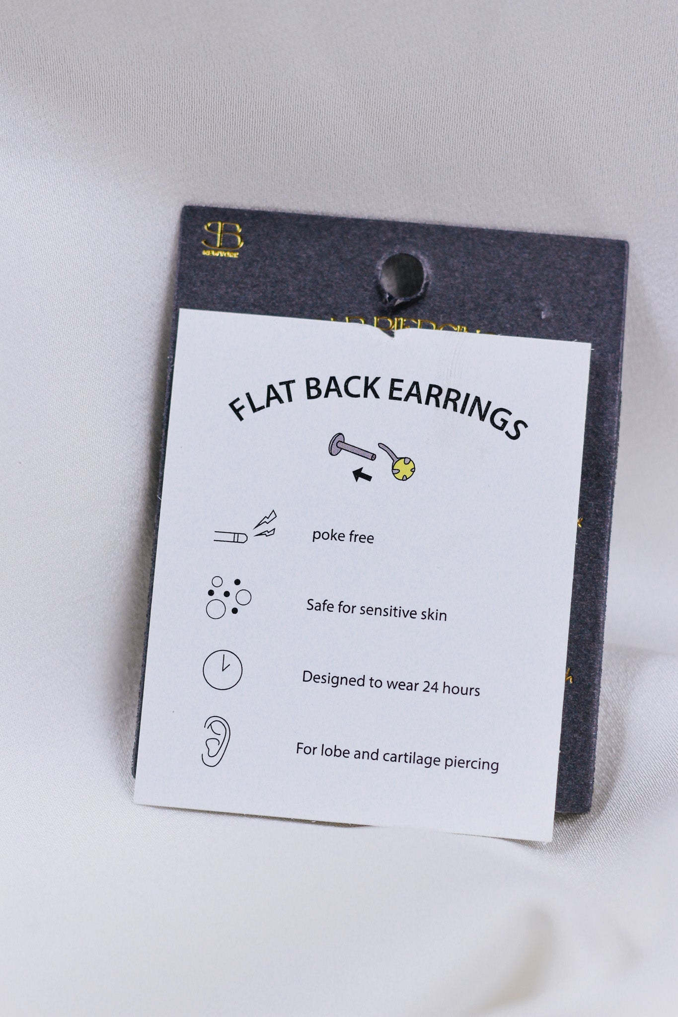 Gold Flat Back Cartilage Earrings