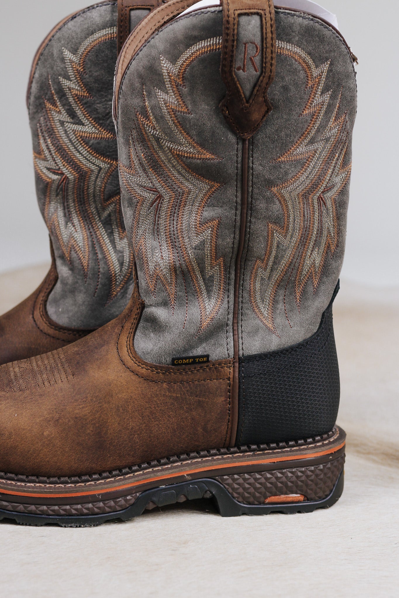 R. Watson Men's Hazel Bay/Smoke Grey Composite Toe Work Boots