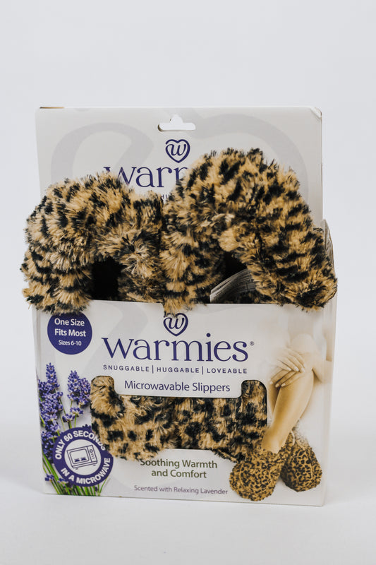 Leopard Slippers Warmies