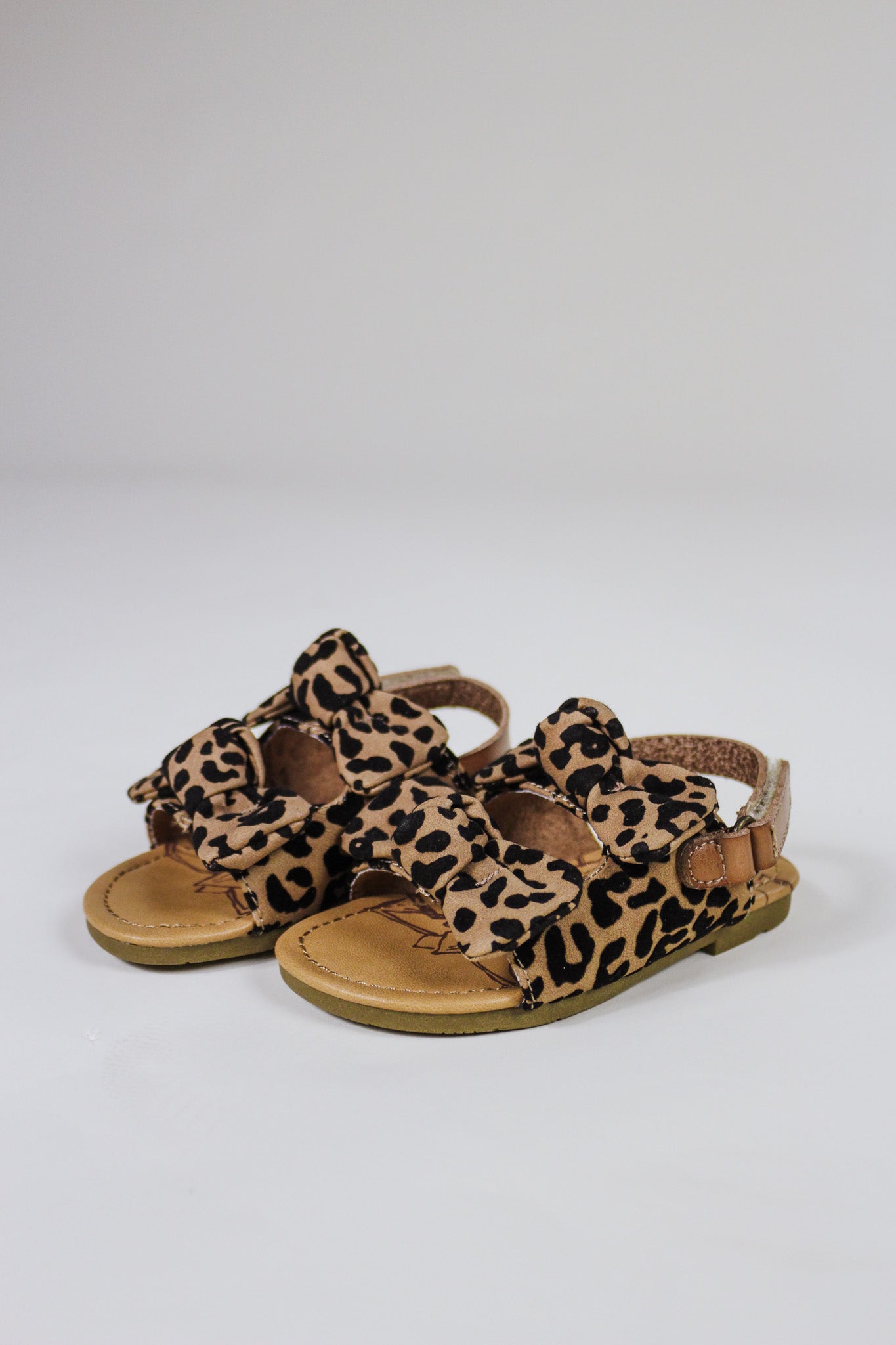 Sistro Leopard Girls Blowfish Sandal