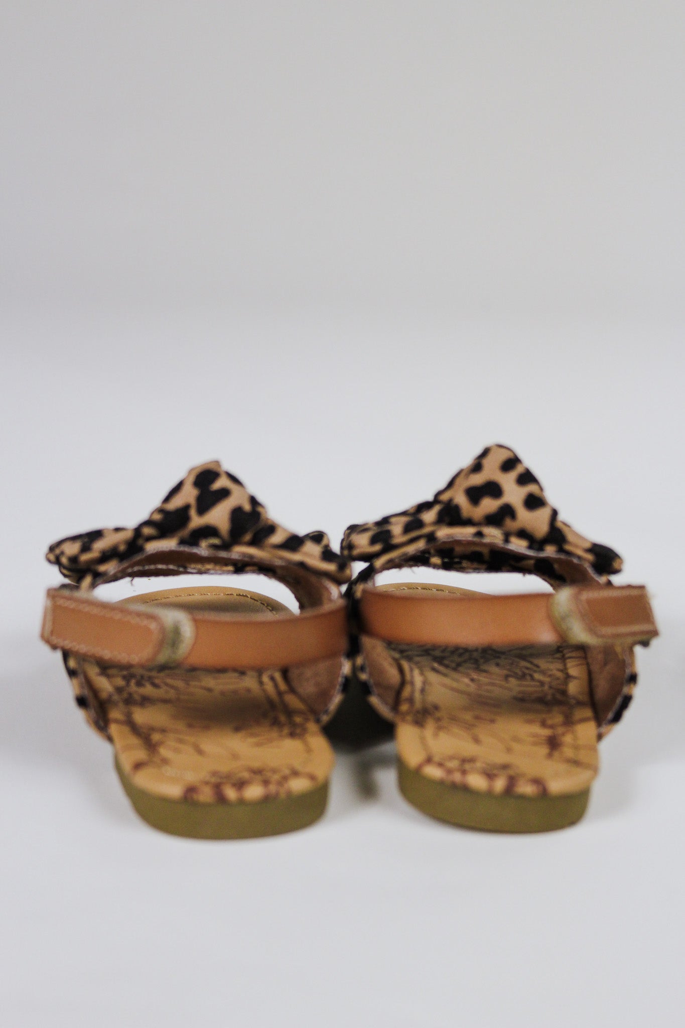 Sistro Leopard Girls Blowfish Sandal