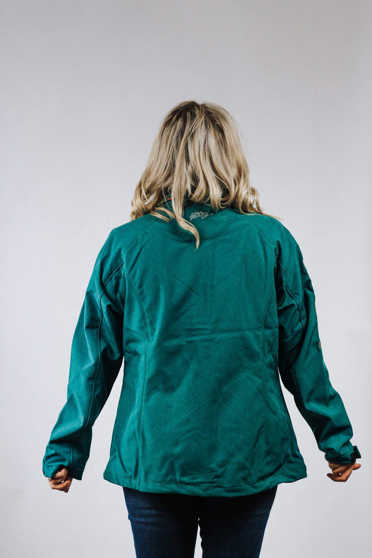 Ladies Soft Shell Jacket By Hooey Teal