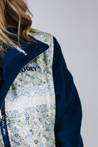 Womens Tech Fleece Blue Floral Jacket By Hooey