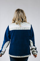 Womens Tech Fleece Blue Floral Jacket By Hooey