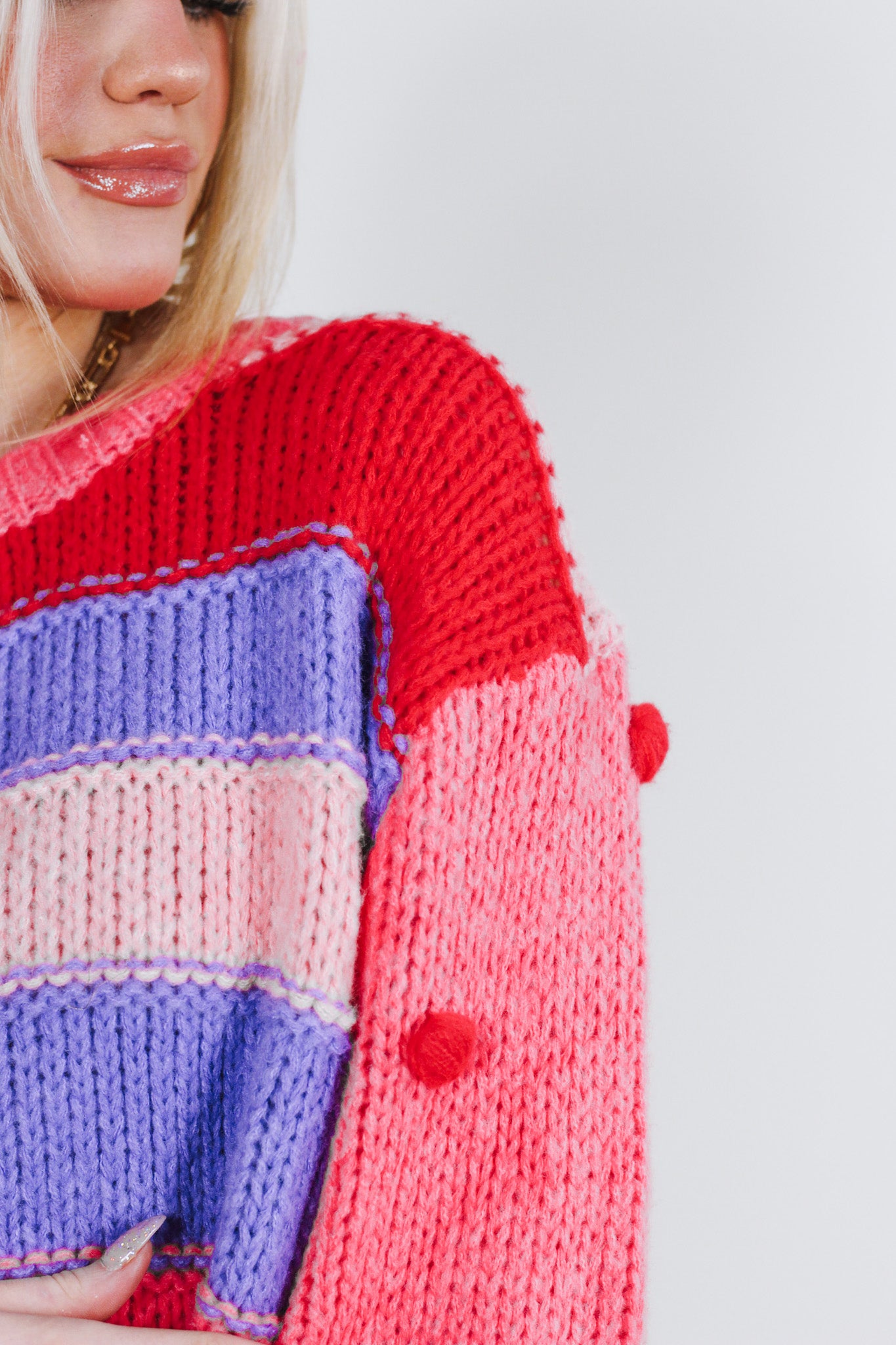 Coming On Strong Coral Mix Sweater
