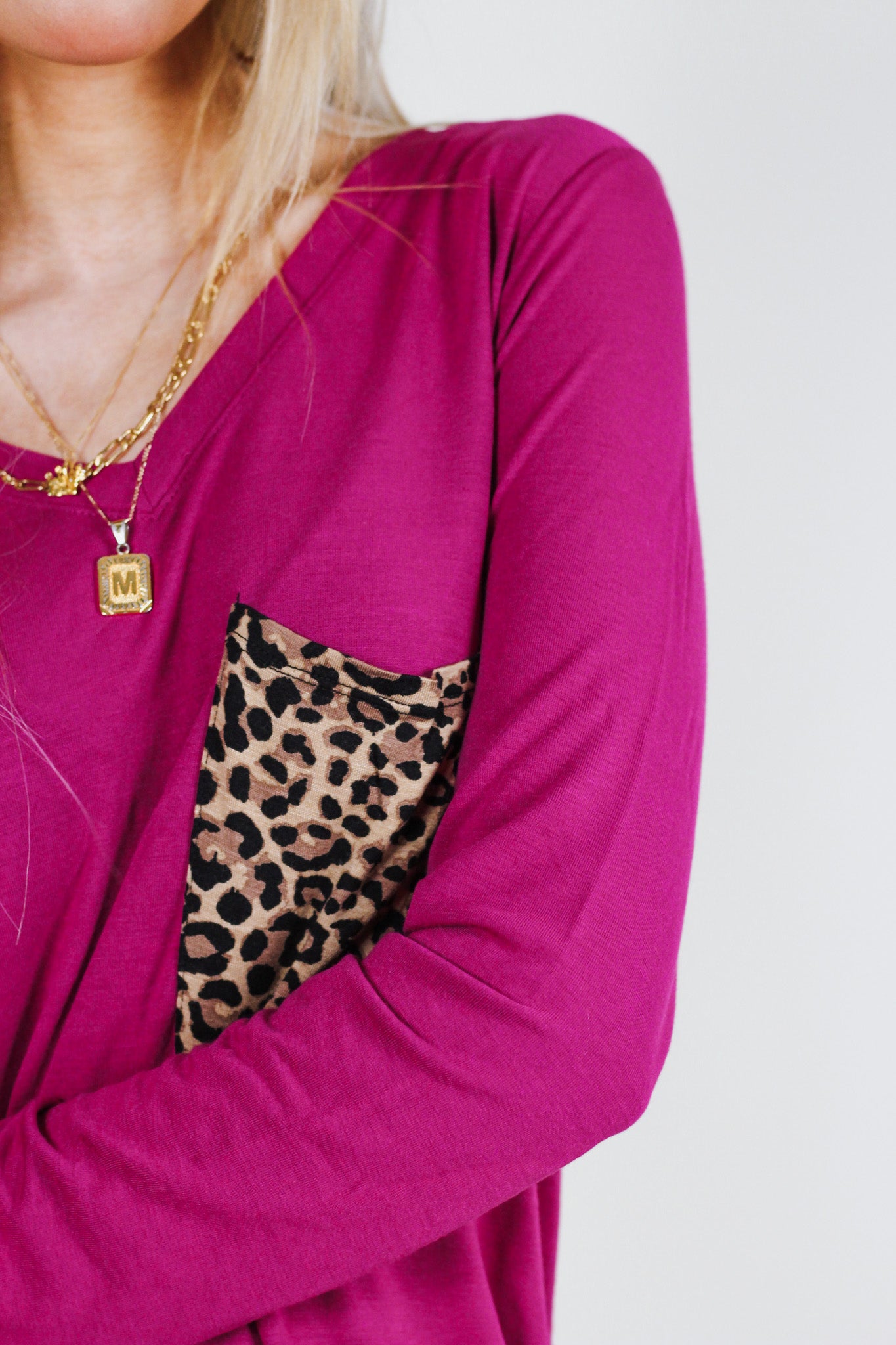 Everyday Ease Magenta Top