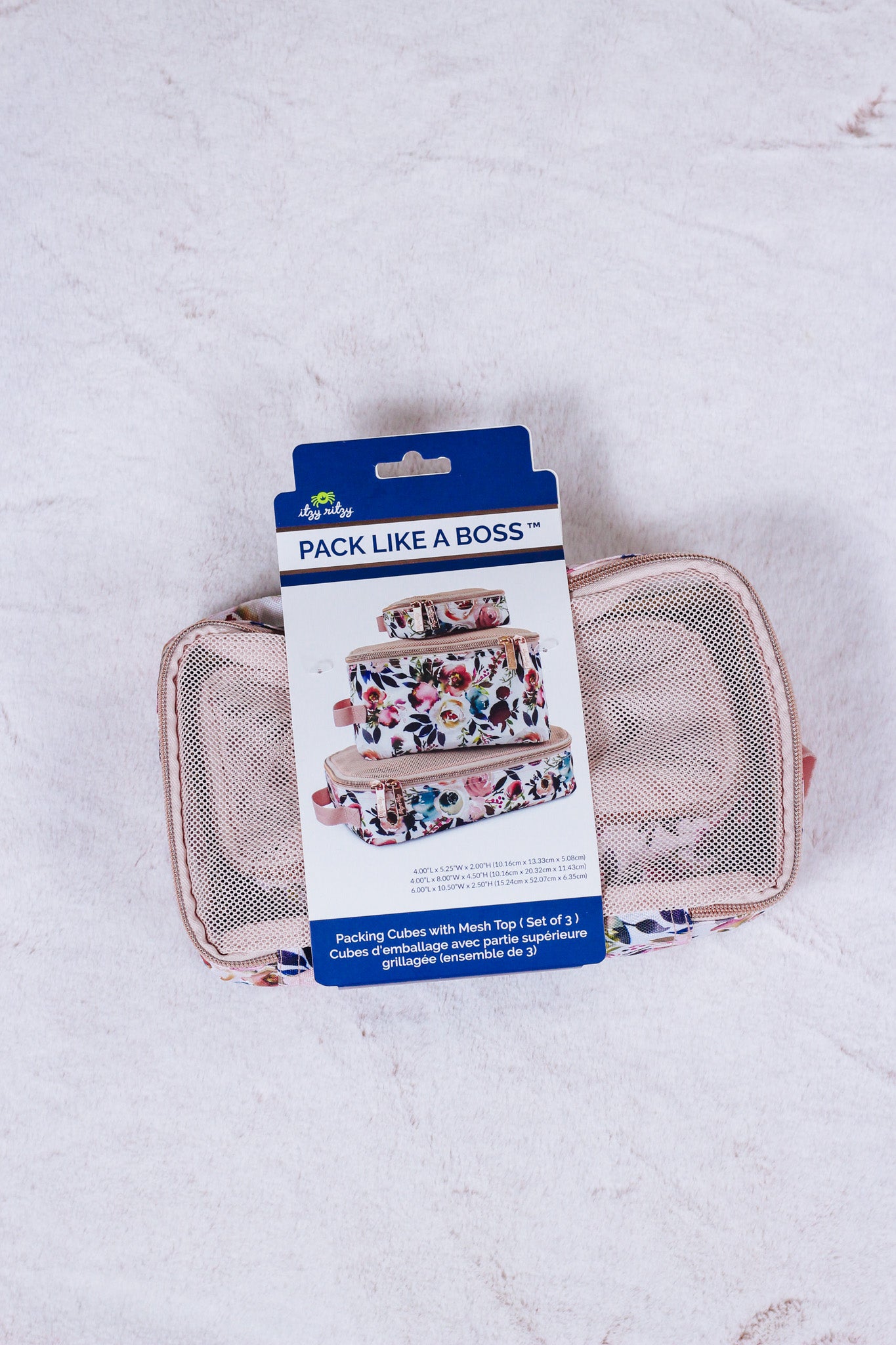 Pack Like A Boss™ Blush Floral Packing Cubes