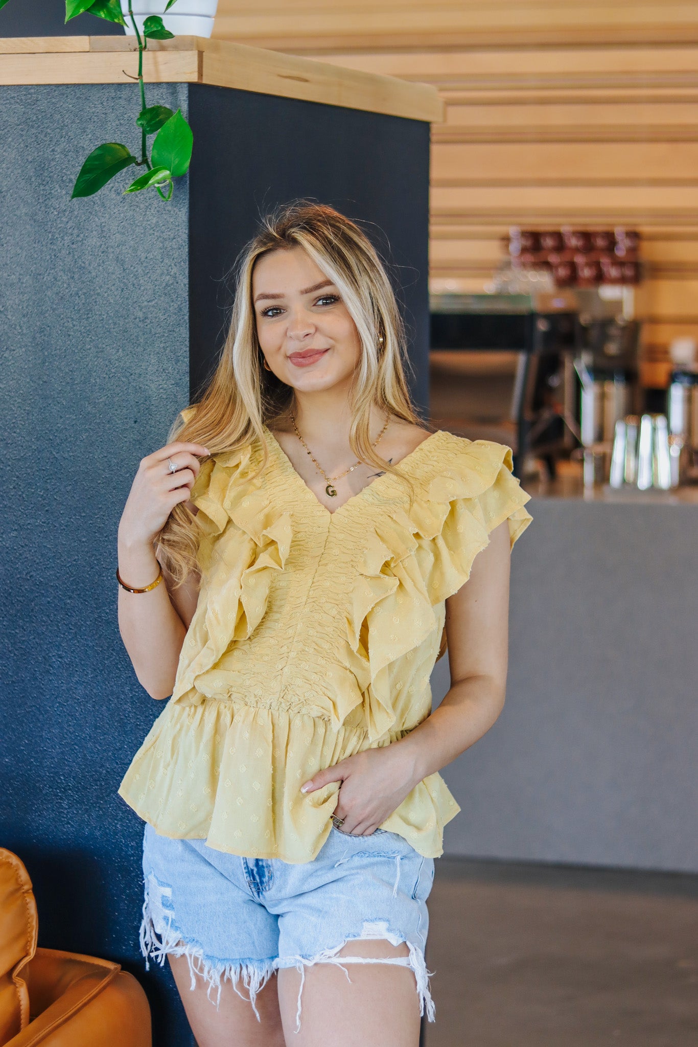 Shop Dale s Clothing Soak Up The Sun Canary Yellow Blouse 3X Canary