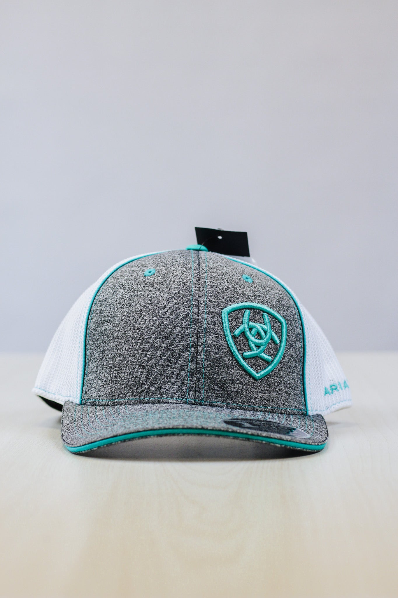 Grey & Teal Ariat Mens Hat