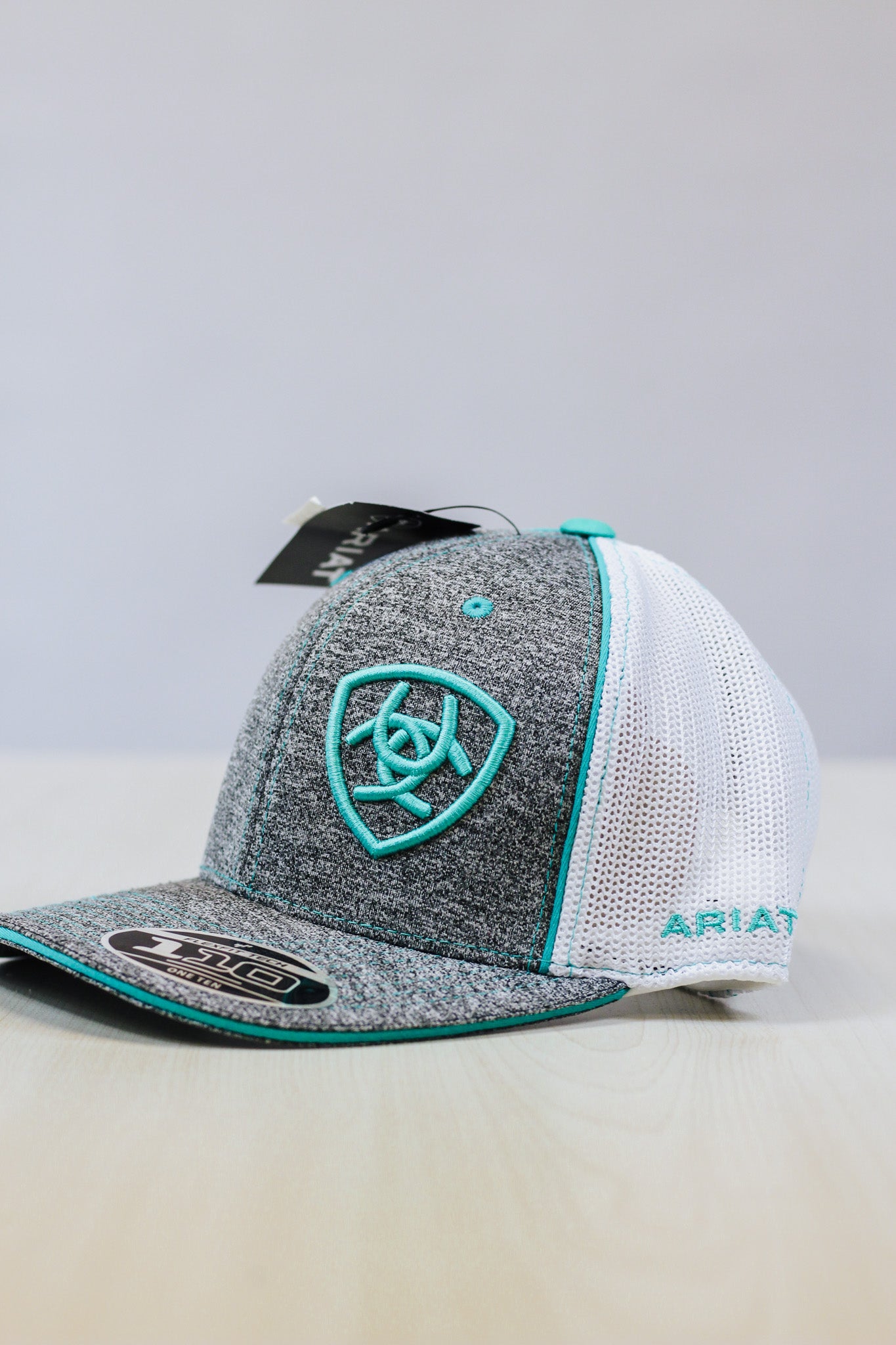 Grey & Teal Ariat Mens Hat