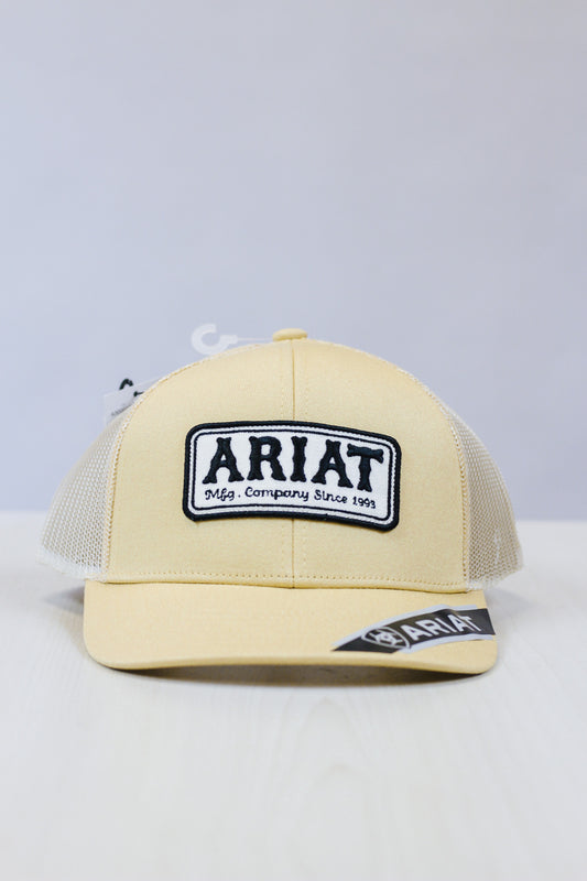 Ariat Mens Khaki Logo Snapback Hat