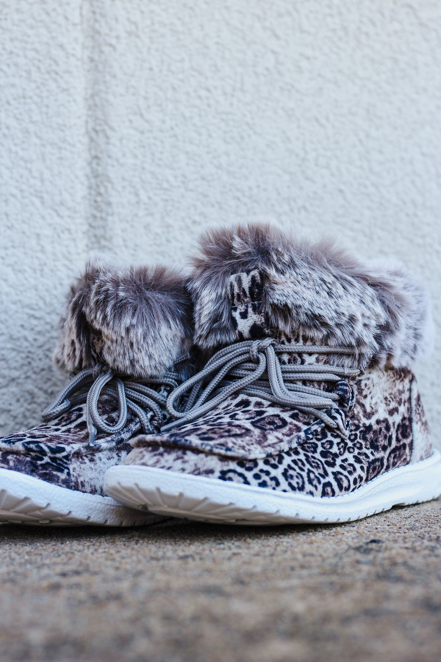 Fancy White Black Leopard High Top Shoes By Gypsy jazz at