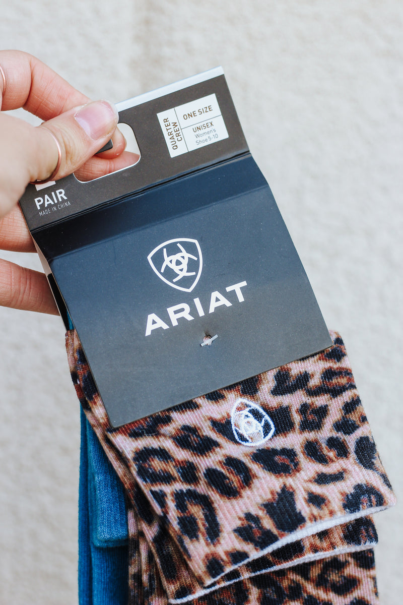 Ariat Wild Thing Ankle Sock 2 Pair Multi Color Pack
