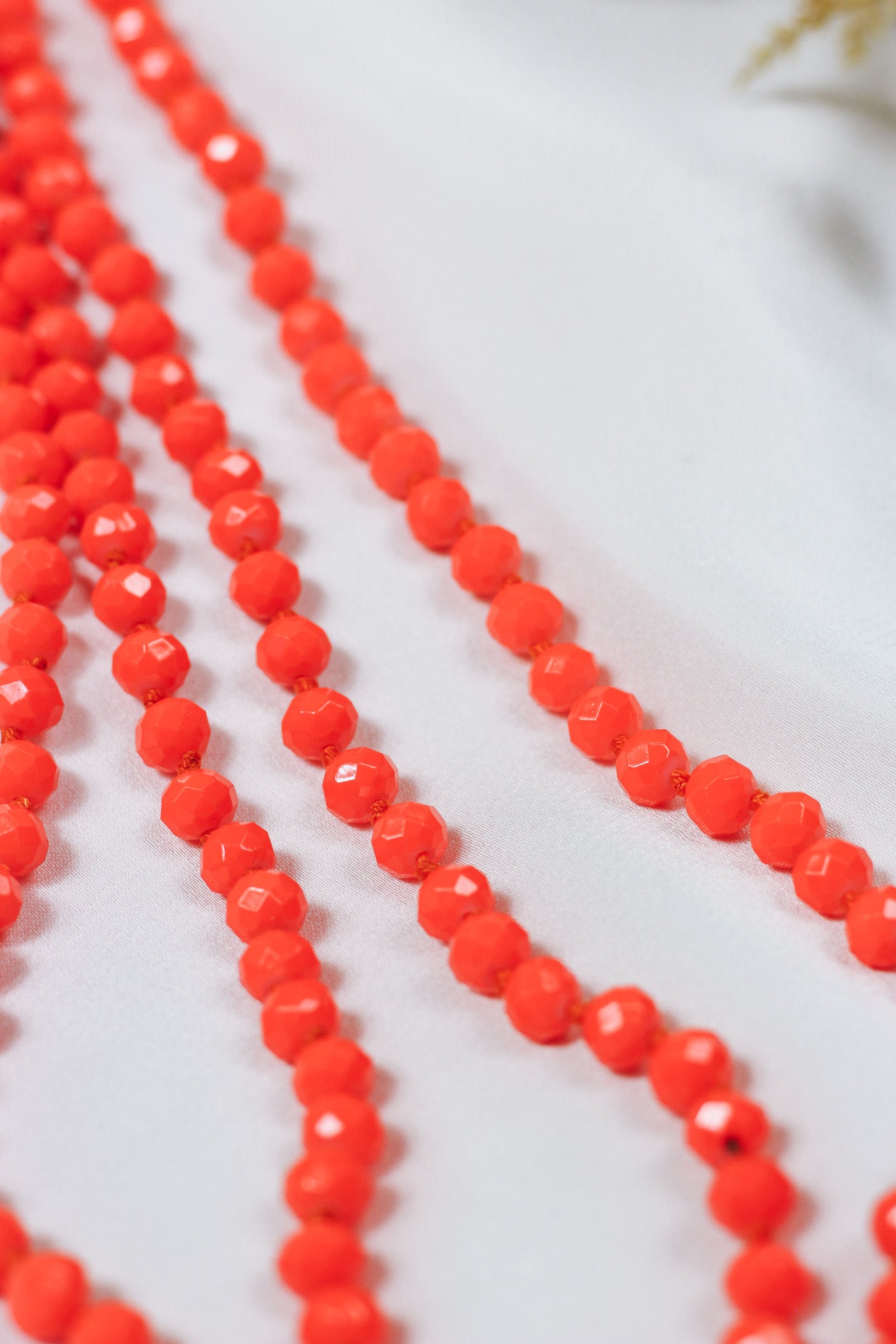 Orange Beaded Necklace