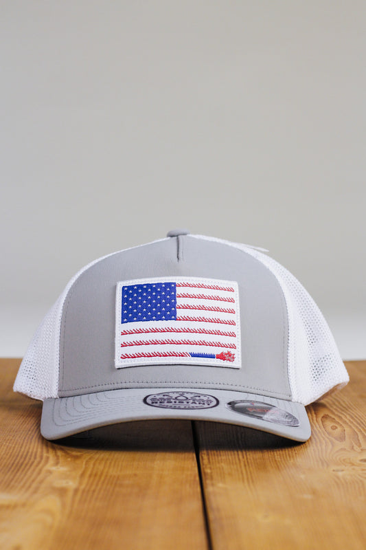 Liberty Roper Grey White Flag Hooey Hat