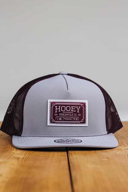 Doc Grey Maroon Snapback Hooey Hat