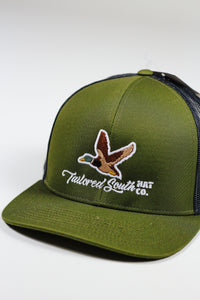 Flying Duck Green Snapback Hat