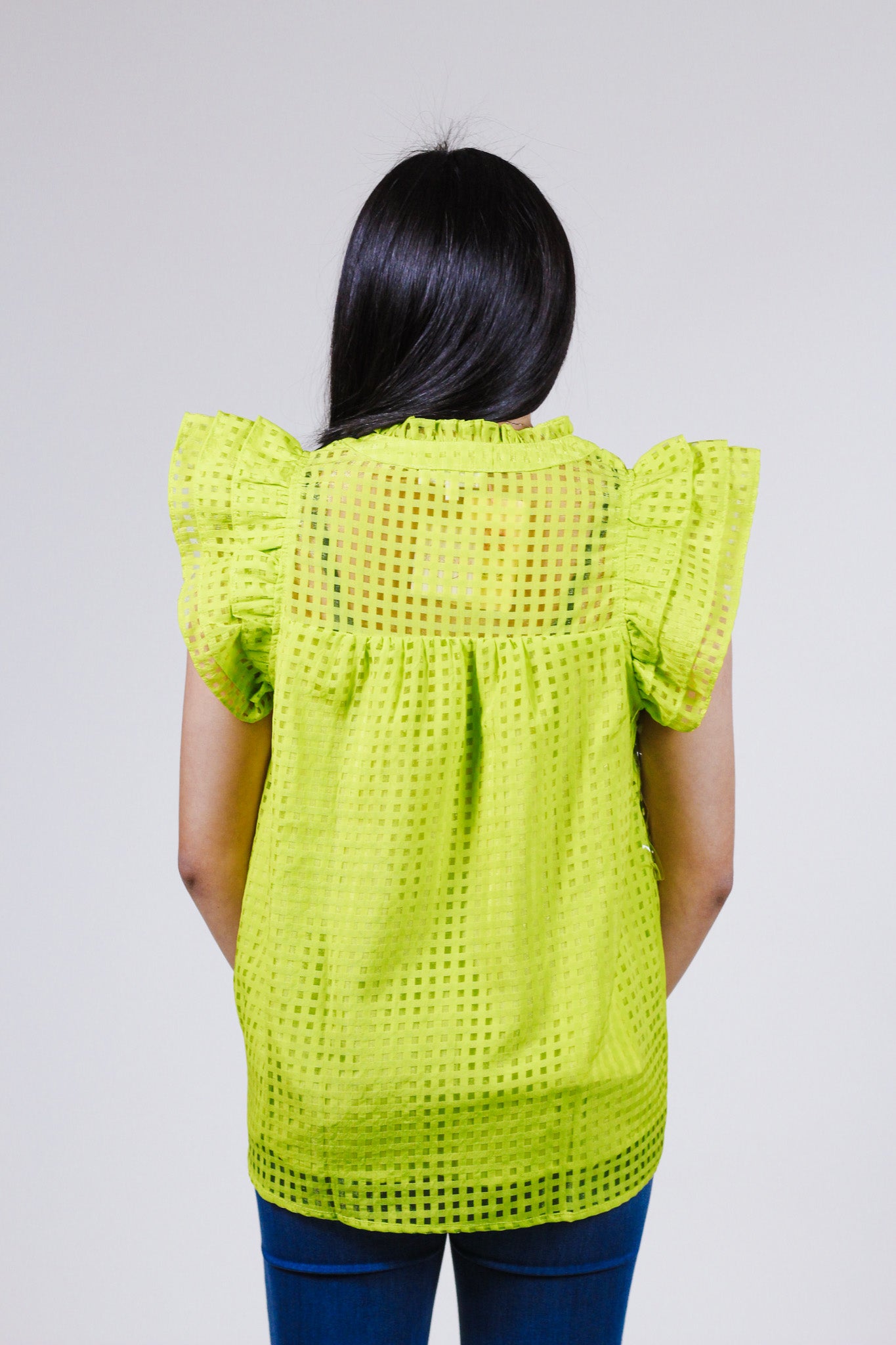 Wanting More Color Chartreuse Blouse