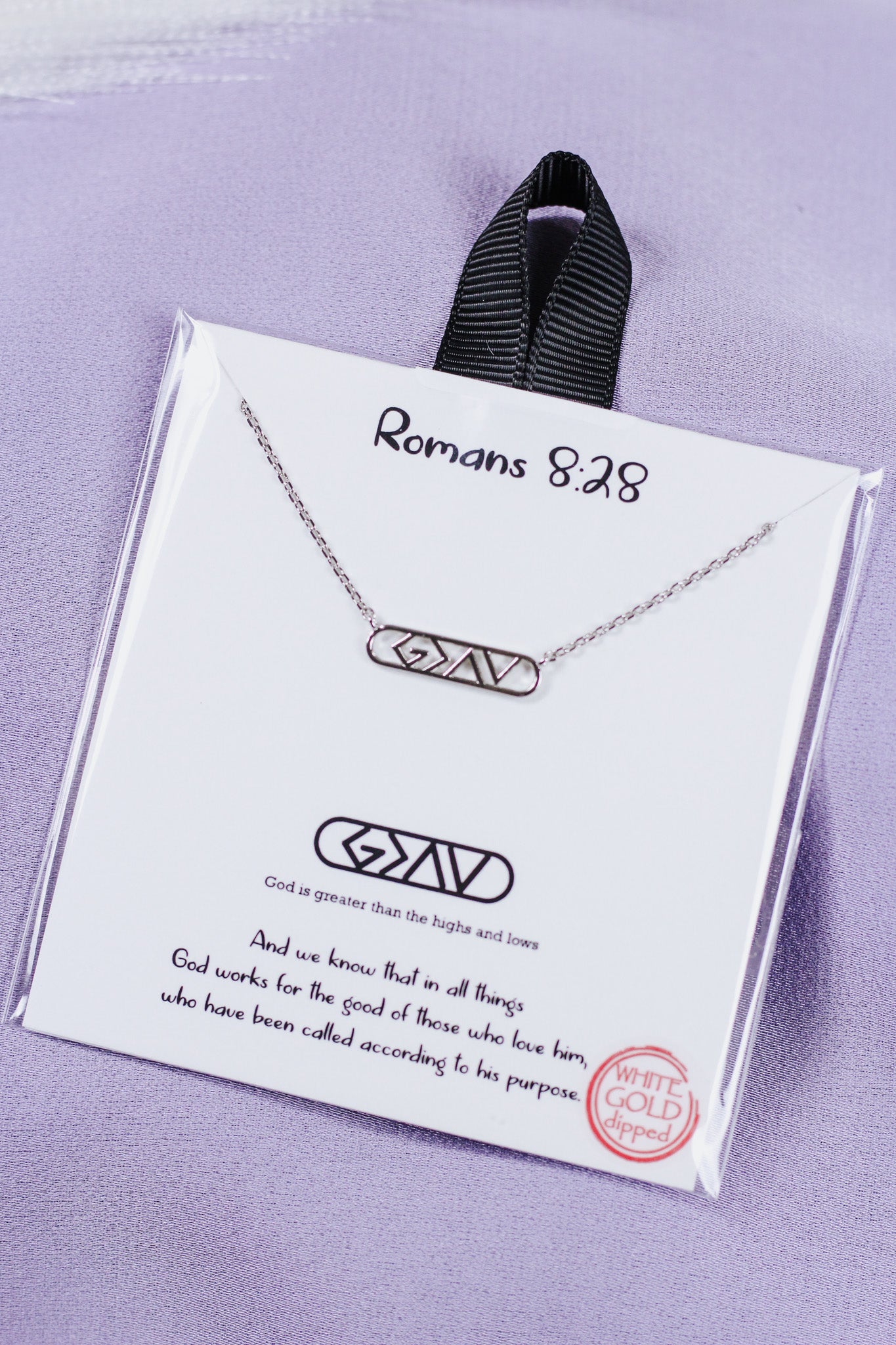 God Is Greater Silver Symbol 16"-18" Necklace