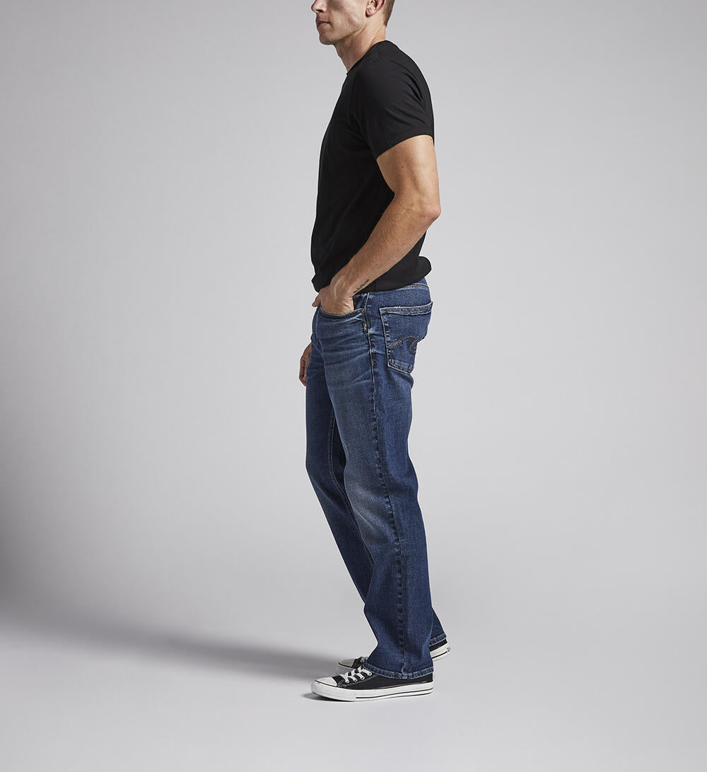 Mens Grayson Classic Fit Straight Leg Jeans By Silver
