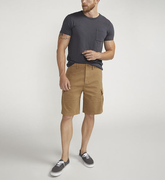 Men's Khaki Cargo Essential Twill Shorts