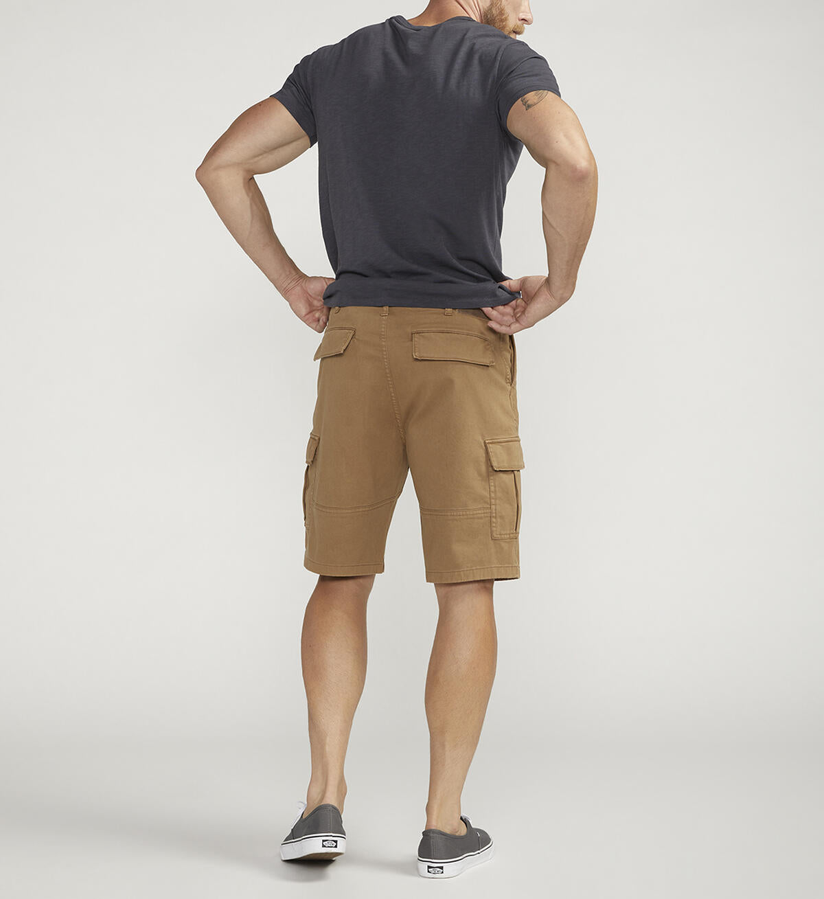 Men's Desert Khaki Cargo Essential Twill Shorts