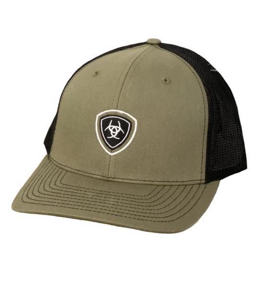 Ariat Men's Logo Olive Green Snapback Cap