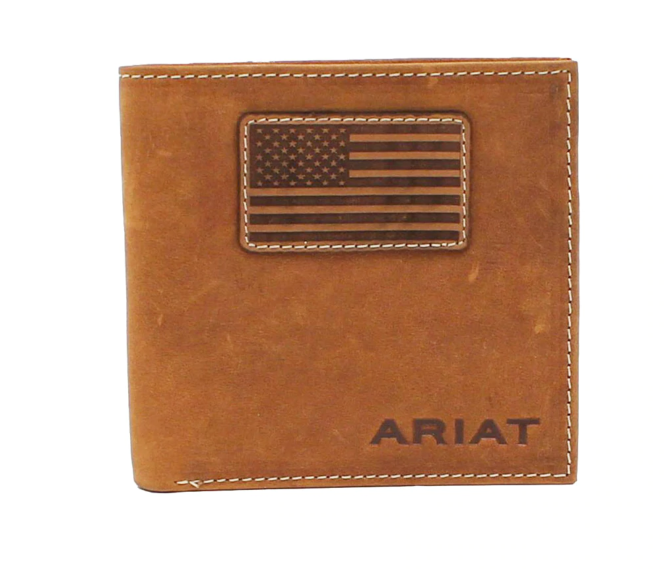 Ariat Tan USA Flag Wallet