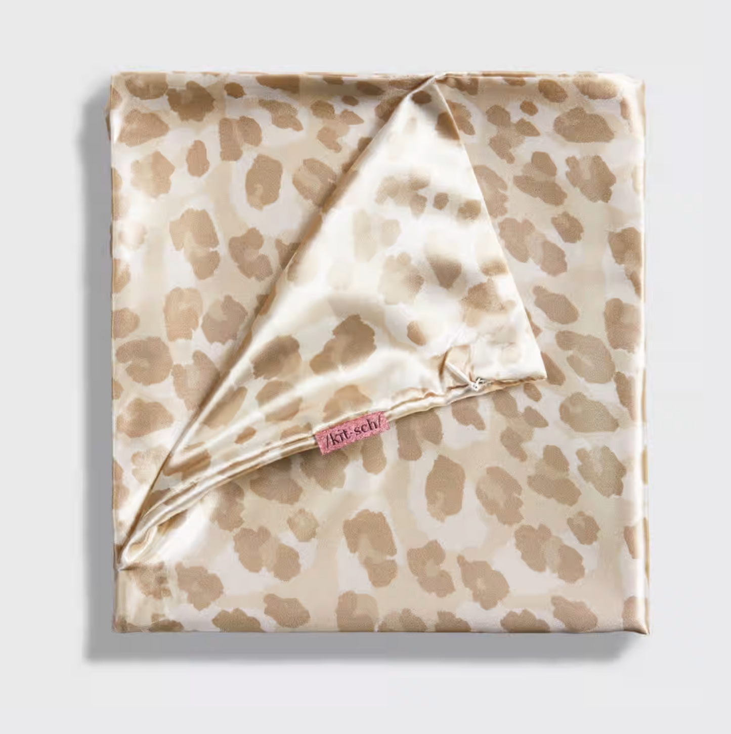 King Leopard Satin King Pillowcase By Kitsch