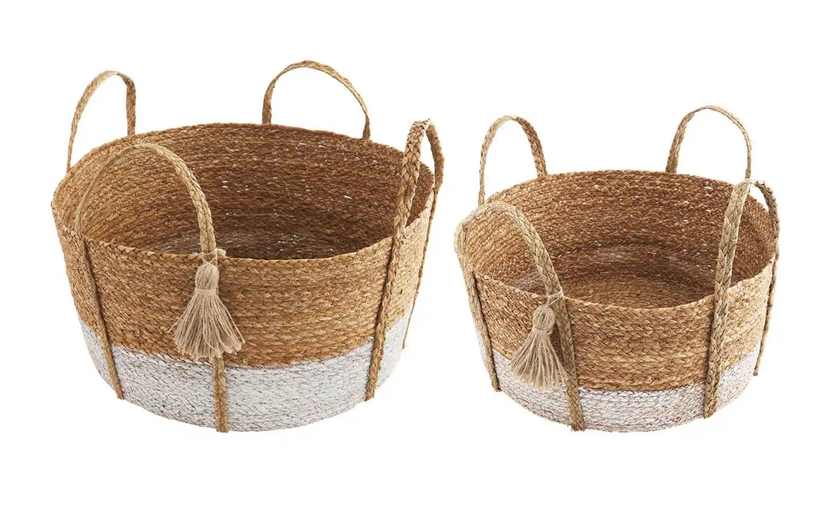 Seagrass Basket, Set of Both