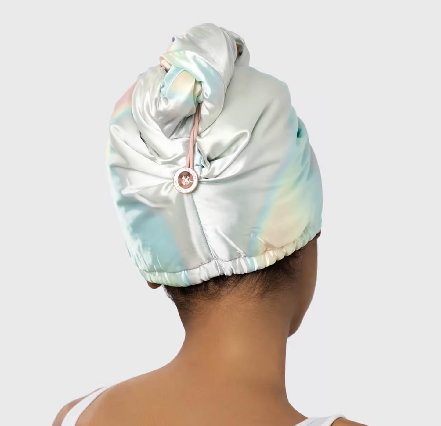 Satin-Wrapped Hair Towel - Aura by Kitsch