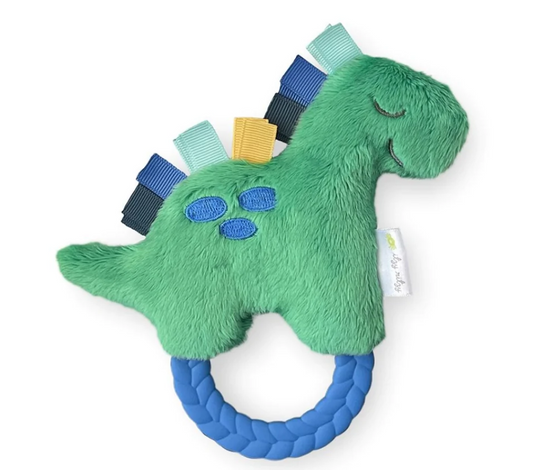 Dino Ritzy Rattle Pal Plush Rattle with Teether