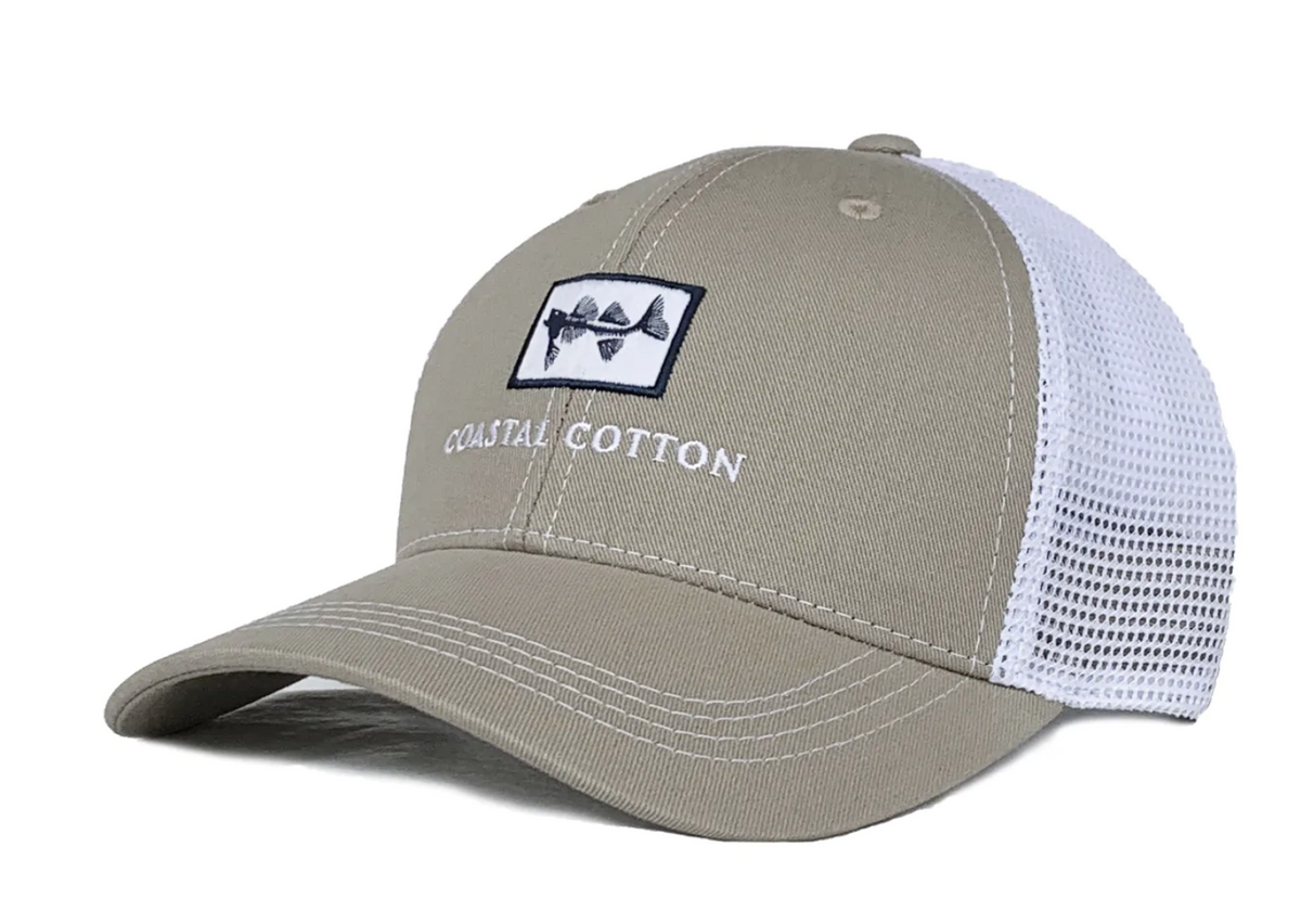 Structured Trucker Hat By Coastal Cotton Khaki