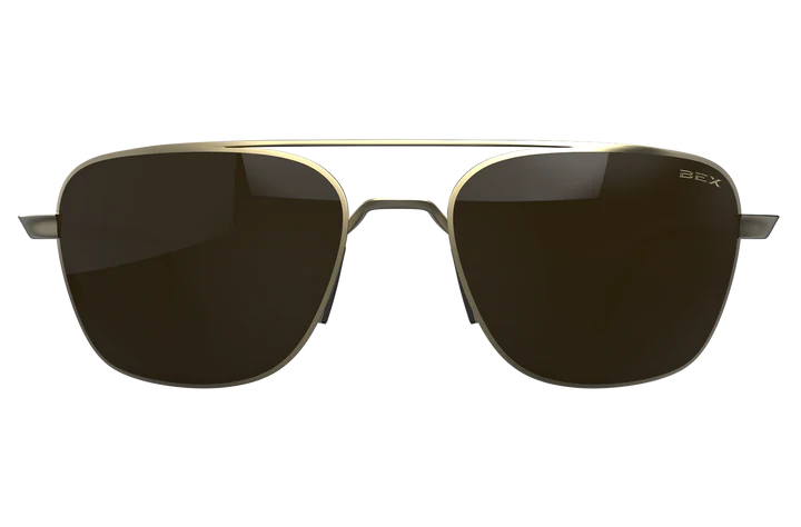 Mach Matte Gold Brown Sunglasses