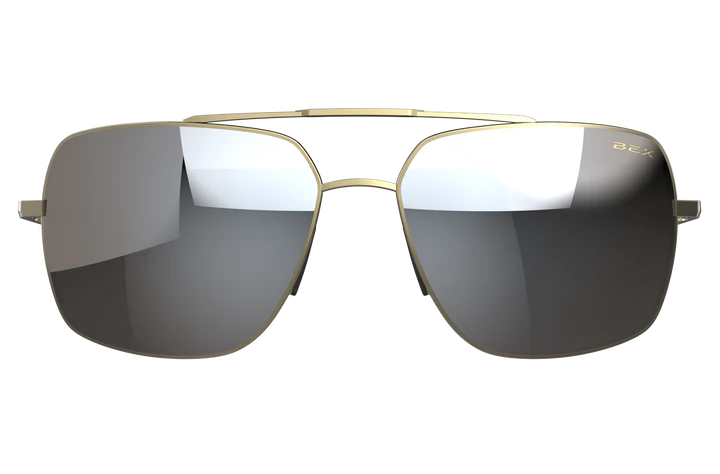 Wing Gold Brown Silver Flash Sunglasses