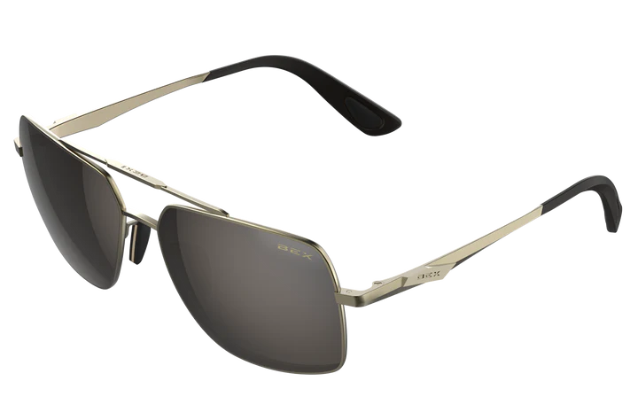 Wing Gold Brown Silver Flash Sunglasses