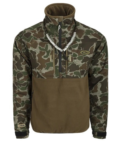 MST Guardian Eqwader Flex Fleece 1/4 Zip Jacket Old School Camo Green