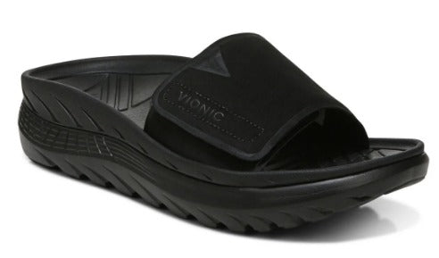 Rejuvenate Black Velcro Slide Sandal By Vionic