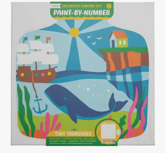 Colorific Canvas Paint By Number Kit: Tiny Treasures