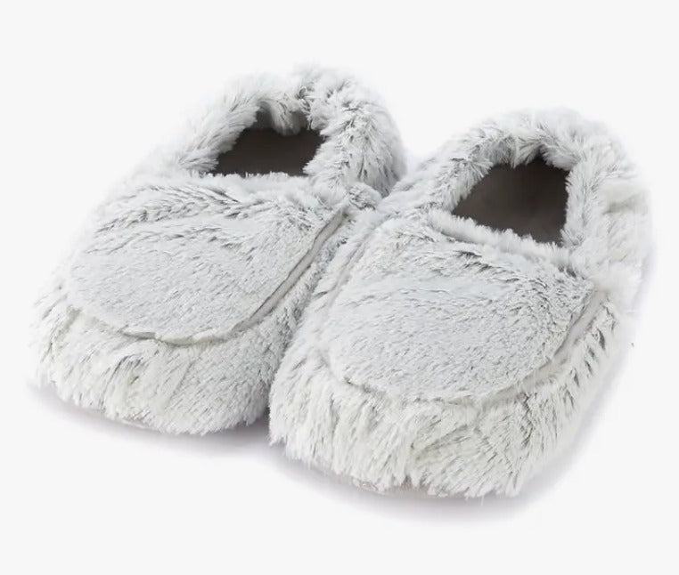 Marshmallow Gray Warmies Slippers