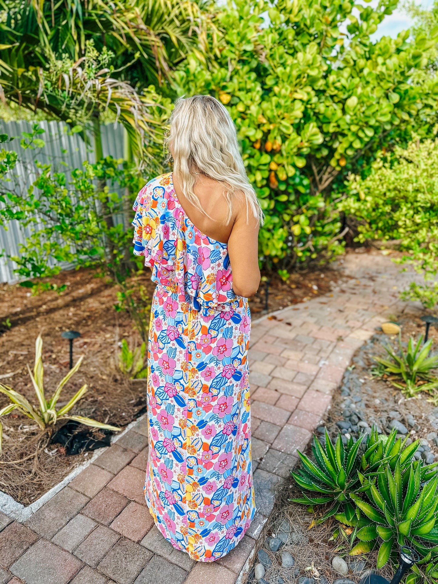 Floral Rush Pink Maxi Skirt